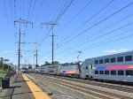 NJT Train # 3864 passing Jersey Avenue Sta